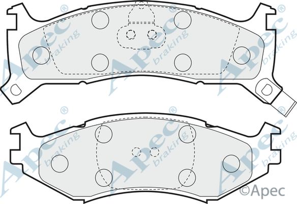 APEC BRAKING Piduriklotsi komplekt,ketaspidur PAD979